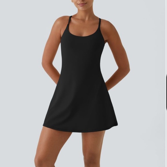 Halara Softlyzero plush backless active dress. - Picture 1 of 5